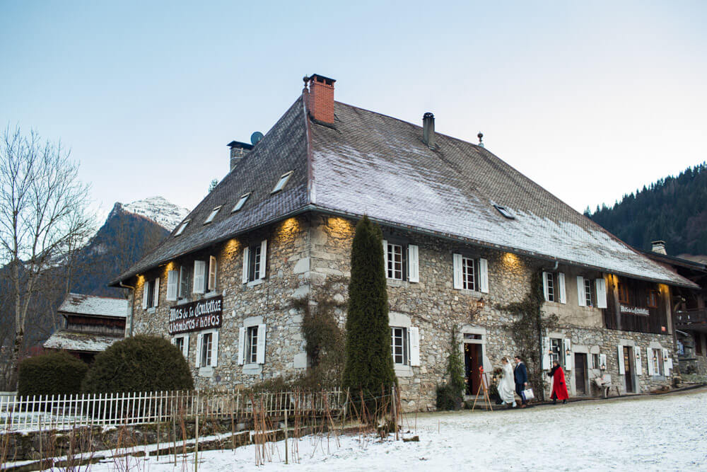 The Farmhouse on a beautiful winter day